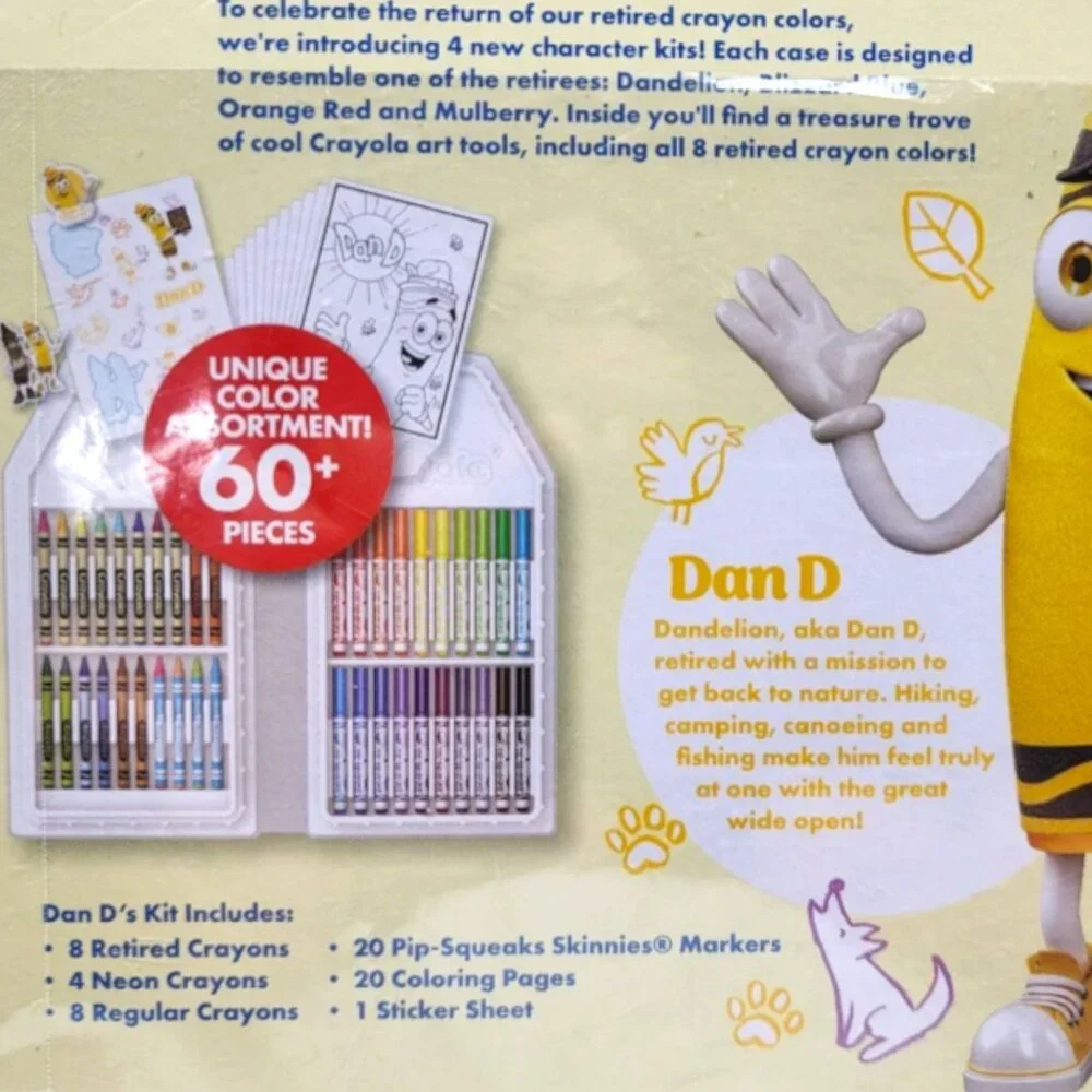 Crayola Limited Edition Collection Art Set Dan D 60+ Pcs New Coloring Kit Gift